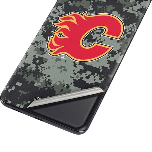 NHL Calgary Flames Camo Galaxy S21 5G Skin