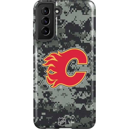 NHL Calgary Flames Camo Galaxy S21 Plus 5G Pro Case