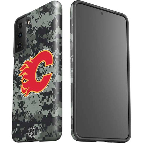 NHL Calgary Flames Camo Galaxy S21 Plus 5G Pro Case
