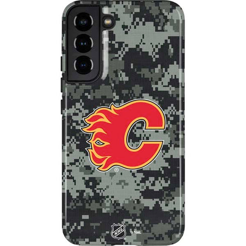 NHL Calgary Flames Camo Galaxy S22 Plus Pro Case