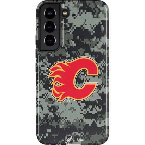 NHL Calgary Flames Camo Galaxy S22 Pro Case