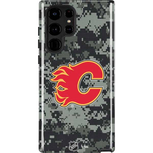 NHL Calgary Flames Camo Galaxy S22 Ultra Pro Case