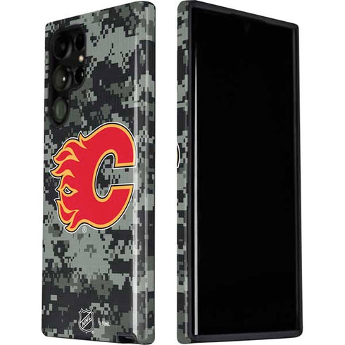 NHL Calgary Flames Camo Galaxy S22 Ultra Pro Case