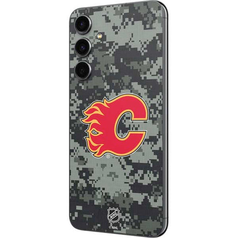 NHL Calgary Flames Camo Galaxy S23 FE Skin