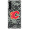 NHL Calgary Flames Camo Galaxy S23 Plus Clear Case