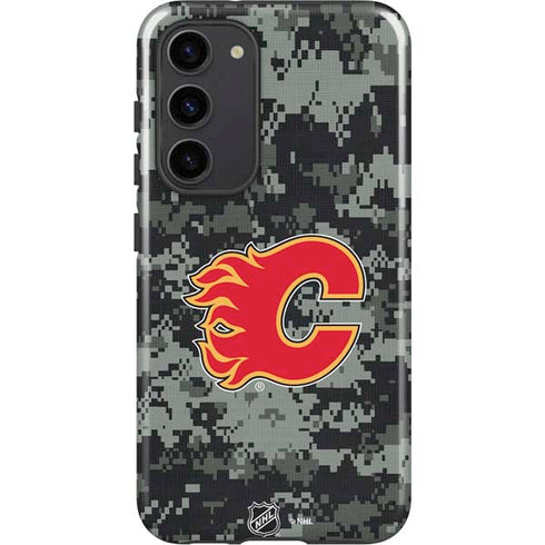 NHL Calgary Flames Camo Galaxy S23 Plus Pro Case