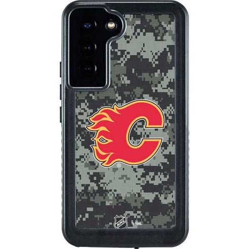 NHL Calgary Flames Camo Galaxy S23 Plus Waterproof Case