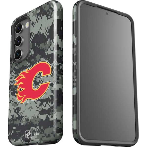 NHL Calgary Flames Camo Galaxy S23 Pro Case