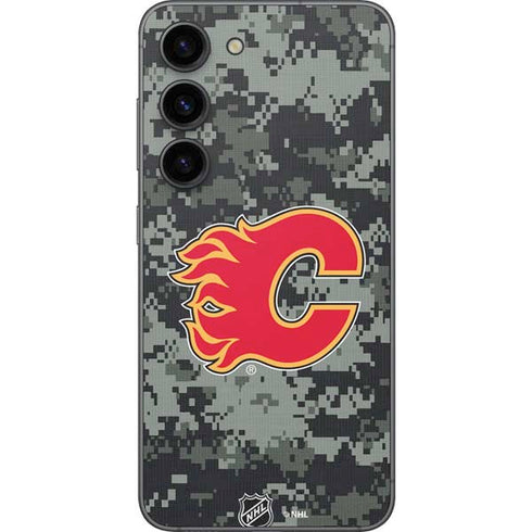 NHL Calgary Flames Camo Galaxy S23 Skin