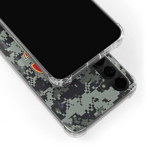 NHL Calgary Flames Camo Galaxy S24 Plus Clear Case