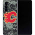 NHL Calgary Flames Camo Galaxy Z Fold4 5G Skin