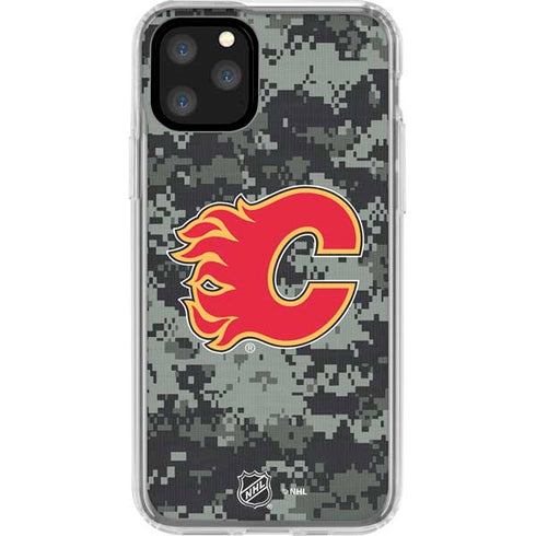 NHL Calgary Flames Camo iPhone 11 Pro Clear Case