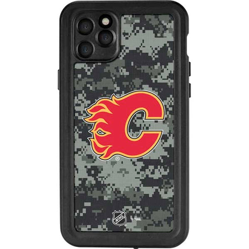 NHL Calgary Flames Camo iPhone 11 Pro Max Waterproof Case