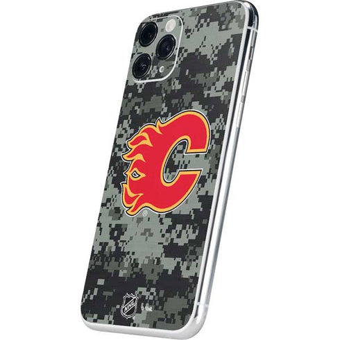 NHL Calgary Flames Camo iPhone 11 Pro Skin
