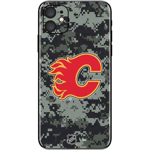 NHL Calgary Flames Camo iPhone 11 Skin