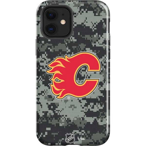 NHL Calgary Flames Camo iPhone 12 Impact Case