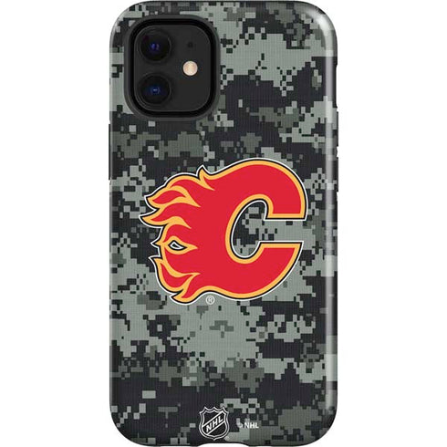 NHL Calgary Flames Camo iPhone 12 Mini Impact Case