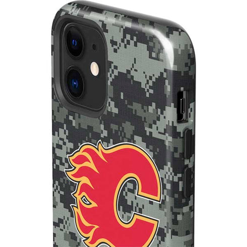 NHL Calgary Flames Camo iPhone 12 Mini Impact Case