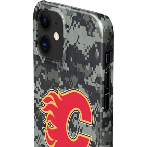 NHL Calgary Flames Camo iPhone 12 Mini Lite Case
