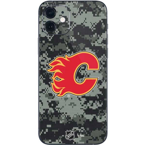 NHL Calgary Flames Camo iPhone 12 Mini Skin