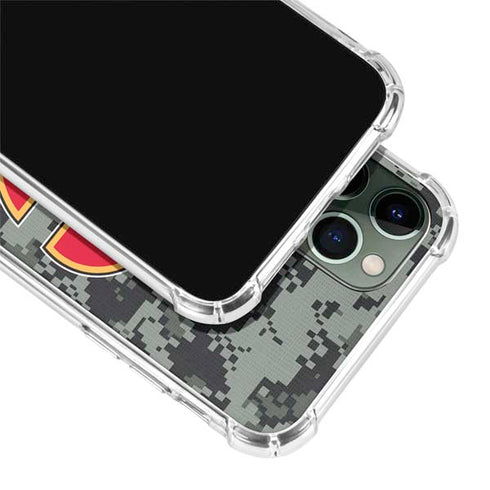 NHL Calgary Flames Camo iPhone 12 Pro Clear Case
