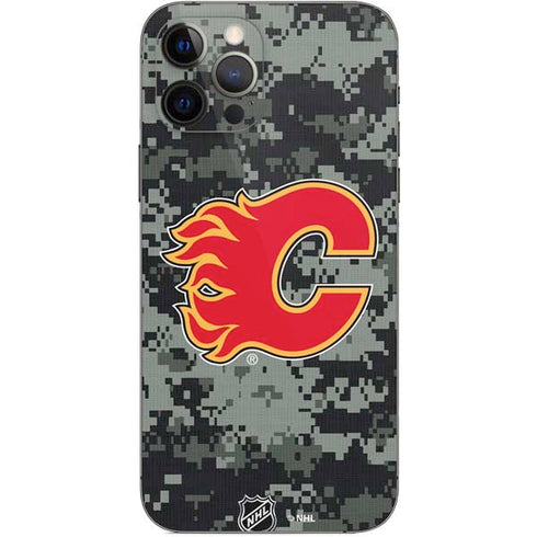 NHL Calgary Flames Camo iPhone 12 Pro Skin