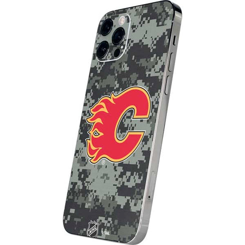 NHL Calgary Flames Camo iPhone 12 Pro Skin