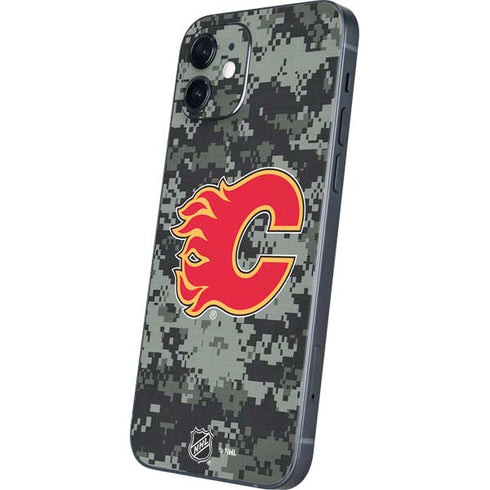NHL Calgary Flames Camo iPhone 12 Skin