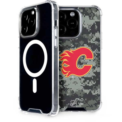 NHL Calgary Flames Camo iPhone 13 Pro MagSafe Case
