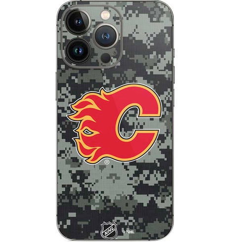 NHL Calgary Flames Camo iPhone 13 Pro Skin