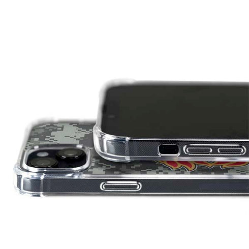 NHL Calgary Flames Camo iPhone 15 MagSafe Case