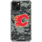 NHL Calgary Flames Camo iPhone 14 Plus Clear Case