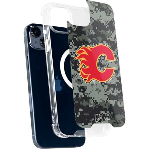 NHL Calgary Flames Camo iPhone 14 Plus MagSafe Case