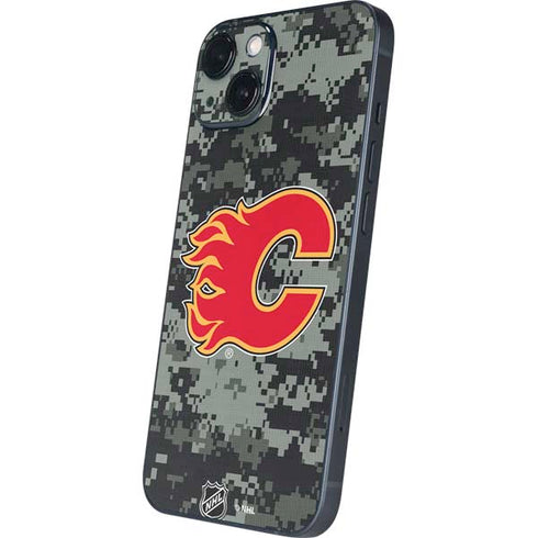NHL Calgary Flames Camo iPhone 14 Plus Skin