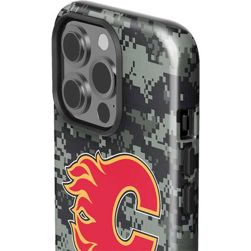 NHL Calgary Flames Camo iPhone 14 Pro Impact Case