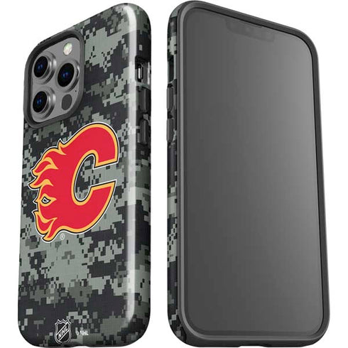 NHL Calgary Flames Camo iPhone 15 Pro Impact Case