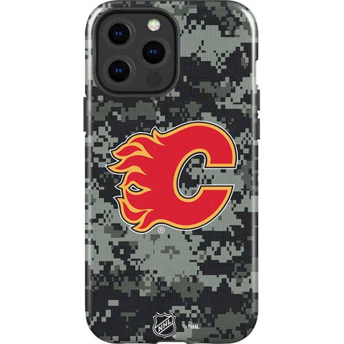 NHL Calgary Flames Camo iPhone 15 Pro Max Impact Case