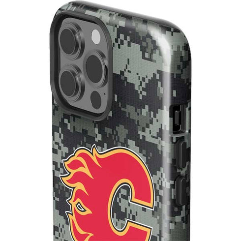 NHL Calgary Flames Camo iPhone 15 Pro Max Impact Case