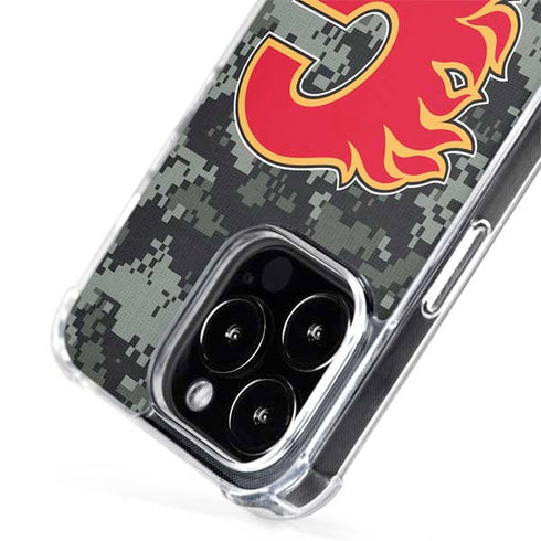 NHL Calgary Flames Camo iPhone 15 Pro Max MagSafe Case