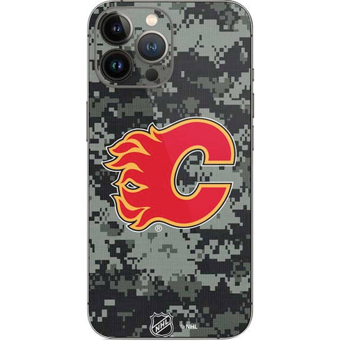 NHL Calgary Flames Camo iPhone 14 Pro Max Skin