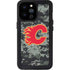 NHL Calgary Flames Camo iPhone 14 Pro Max Waterproof Case