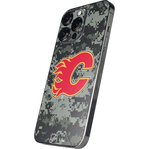 NHL Calgary Flames Camo iPhone 14 Pro Skin