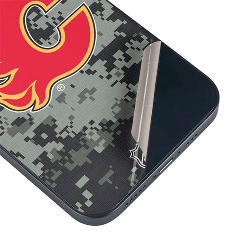 NHL Calgary Flames Camo iPhone 14 Skin