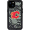 NHL Calgary Flames Camo iPhone 15 Plus Waterproof Case