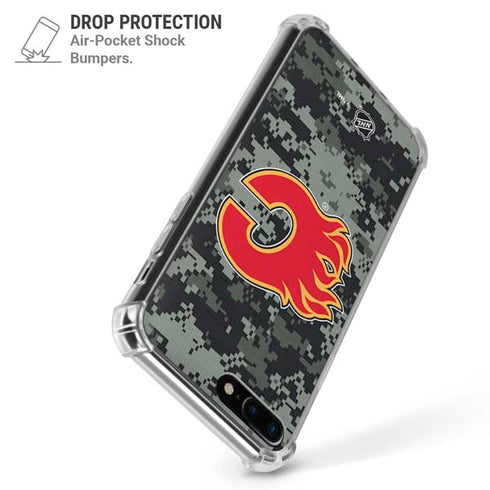NHL Calgary Flames Camo iPhone 7/8 Plus Clear Case