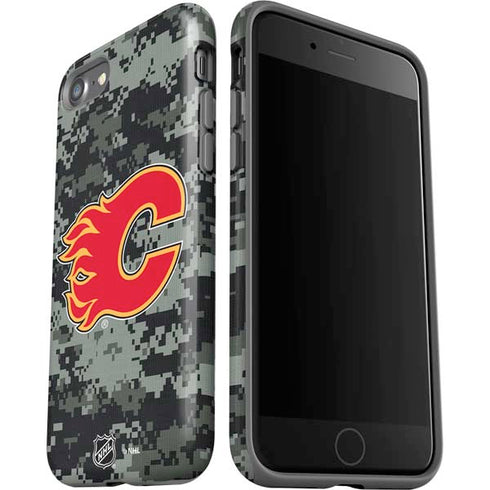 NHL Calgary Flames Camo iPhone SE (2nd & 3rd Gen) Pro Case