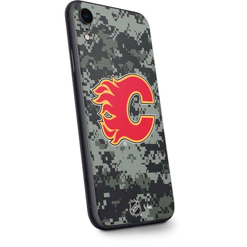 NHL Calgary Flames Camo iPhone XR Skin