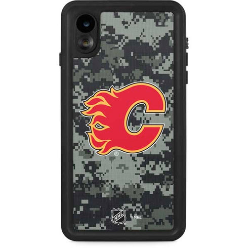 NHL Calgary Flames Camo iPhone XR Waterproof Case
