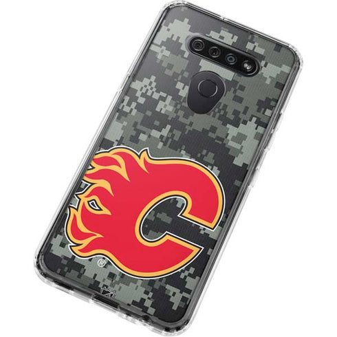 NHL Calgary Flames Camo LG K51/Q51 Clear Case