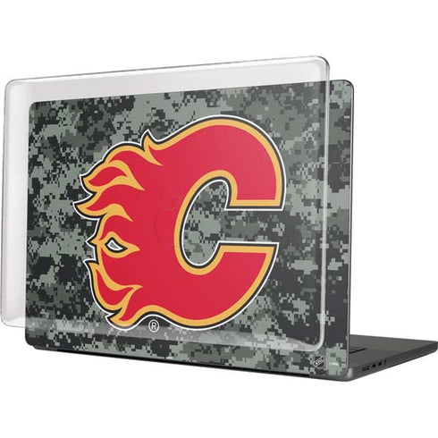 NHL Calgary Flames Camo MacBook Pro 16in (2021-25) Case plus Skin